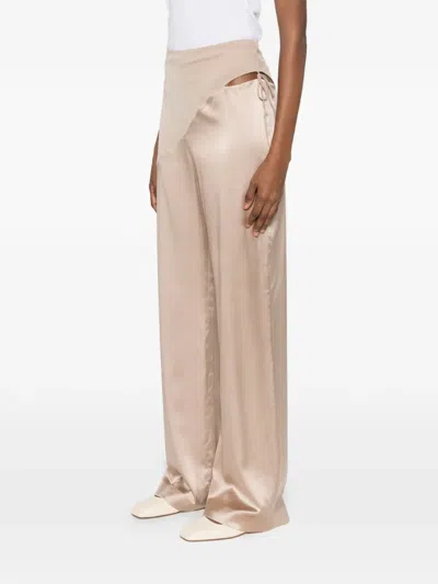 Botsi Cut-out Trousers In Neutral