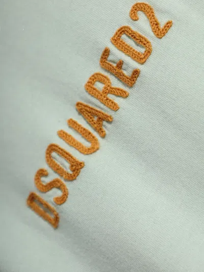 Dsquared2 Embroidered Graphic T-shirt In Green