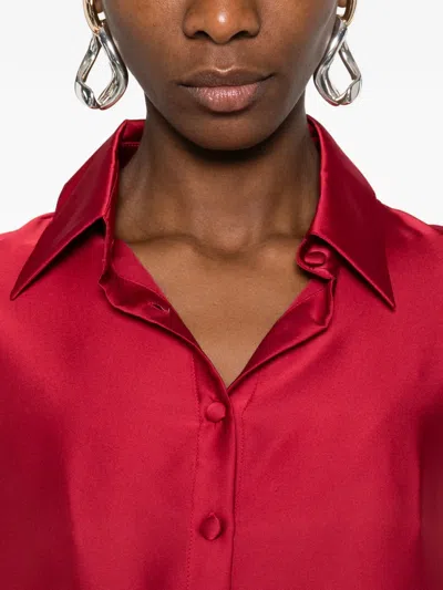 Silkylicious Fiora Maxi Skirt Set In Red