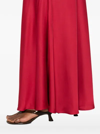 Silkylicious Fiora Maxi Skirt Set In Red
