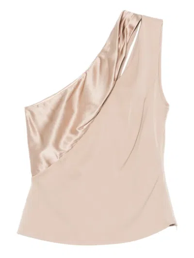 Botsi One-shoulder Top In Neutral