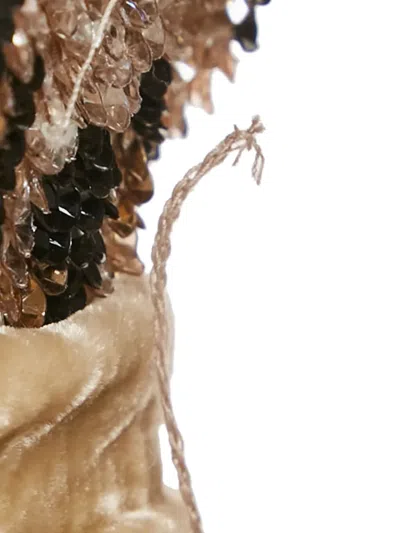 Pre-owned Retroféte Leopard-print Sequinned Dress In Neutral