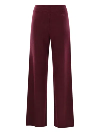 Mc2 Saint Barth Cambon Drawstring-fastening Trousers In Burgundy