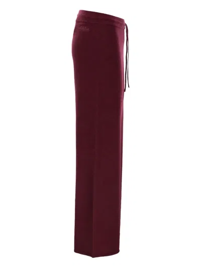Mc2 Saint Barth Cambon Drawstring-fastening Trousers In Burgundy
