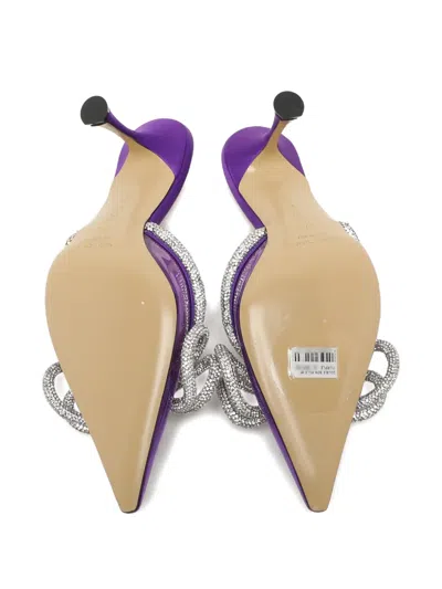 Pre-owned Mach&mach Bow Mules In Purple