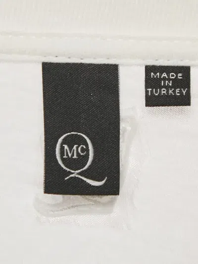 Pre-owned Alexander Mcqueen Floral-print T-shirt In White