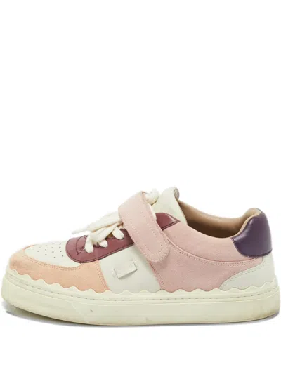Pre-owned Chloé Lauren Sneakers In Pink