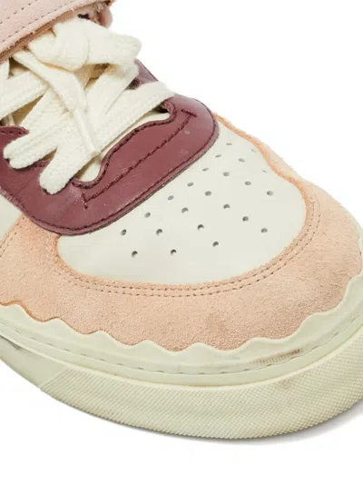 Pre-owned Chloé Lauren Sneakers In Pink