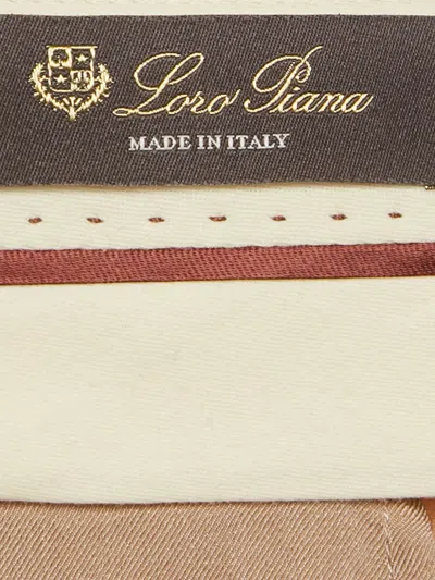 Pre-owned Loro Piana Silk Wide-leg Trousers In Neutral