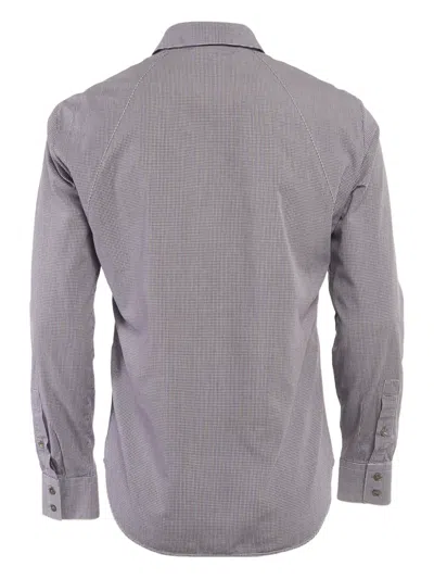 Pre-owned Alexander Mcqueen Blue Checked Shirt