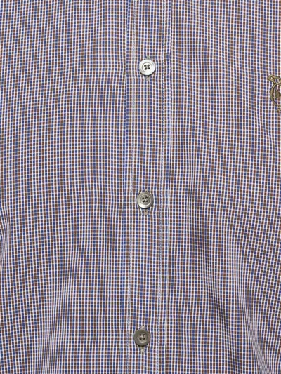 Pre-owned Alexander Mcqueen Blue Checked Shirt