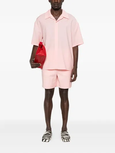 Loewe Elastic-waistband Shorts In Pink