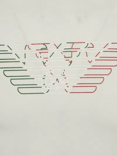 Pre-owned Emporio Armani Logo-print Cotton T-shirt In White