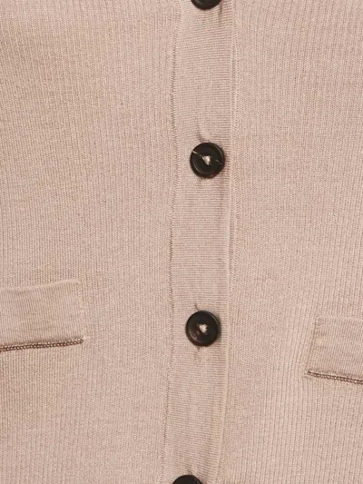 Pre-owned Brunello Cucinelli Ribbed-knit Vest In Neutral