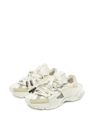 Pre-owned Dolce & Gabbana Space Suede Sneakers In White