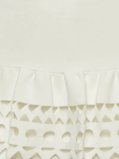 Pre-owned Alaïa Layered Mini Skirt In Neutral