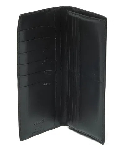 Pre-owned Montblanc Meisterstuck Leather Wallet In Black