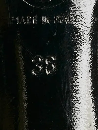 Pre-owned Versace Plaid-check Pumps In Red