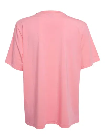 Pre-owned Burberry Logo-print Crew-neck T-shirt In Pink