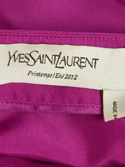 Pre-owned Saint Laurent Halterneck Top In Purple