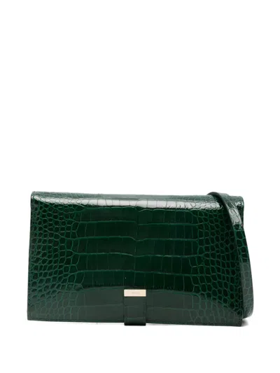 Tom Ford Croc-effect Wallet In Green