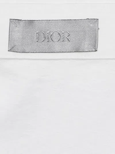 Pre-owned Dior Jacquard Cotton Shirt In White