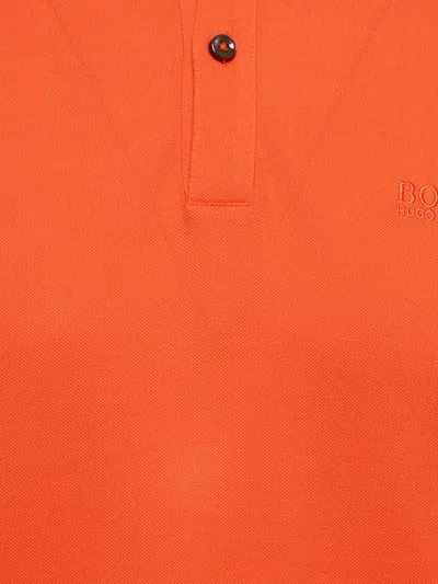Pre-owned Hugo Boss Cotton Polo Shirt In Orange