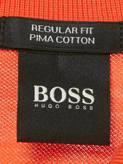 Pre-owned Hugo Boss Cotton Polo Shirt In Orange