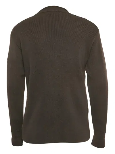 Pre-owned Stone Island Ribbed-knit Sweater In Brown