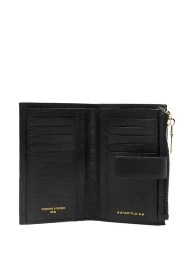 Marc Ellis Logo-plaque Wallet In Black