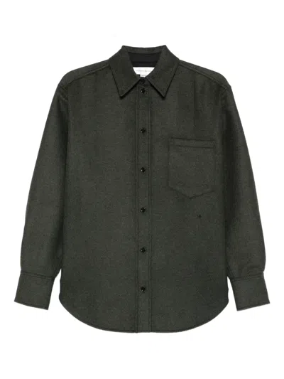 Victoria Beckham Pocket Shirt In Gray