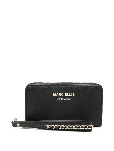 Marc Ellis Zip Wallet In Black
