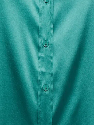 Pre-owned Weekend Max Mara Silk Green Shirt