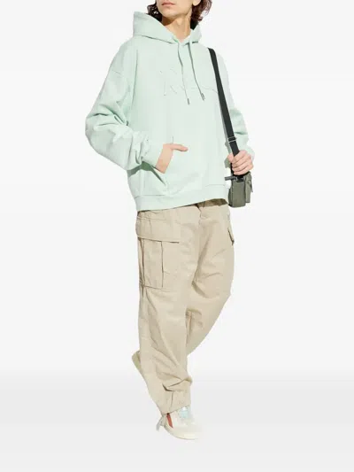 Dsquared2 Embossed Hooded Sweatshirt In Green