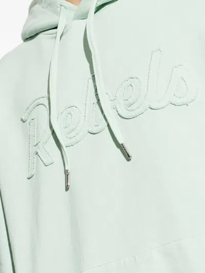 Dsquared2 Embossed Hooded Sweatshirt In Green