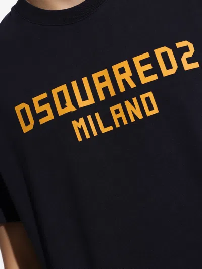 Dsquared2 Dsquared Men T-shirt With Logo In Black