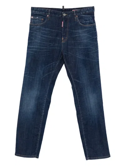Dsquared2 Button-fastening Jeans In Blue