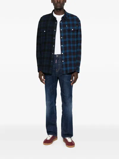 Dsquared2 Button-fastening Jeans In Blue