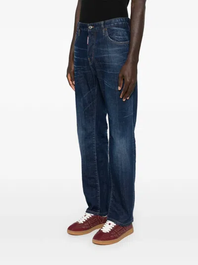 Dsquared2 Button-fastening Jeans In Blue