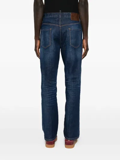 Dsquared2 Button-fastening Jeans In Blue