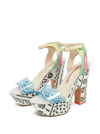 Pre-owned Sophia Webster Jade Malibu Sandals In White