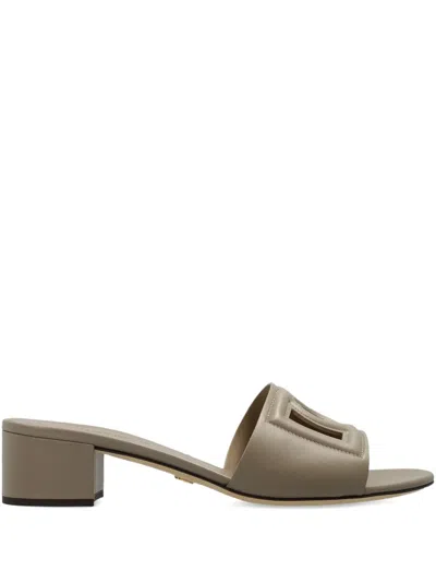 Dolce & Gabbana Cutout Block-heel Sandals In Multi