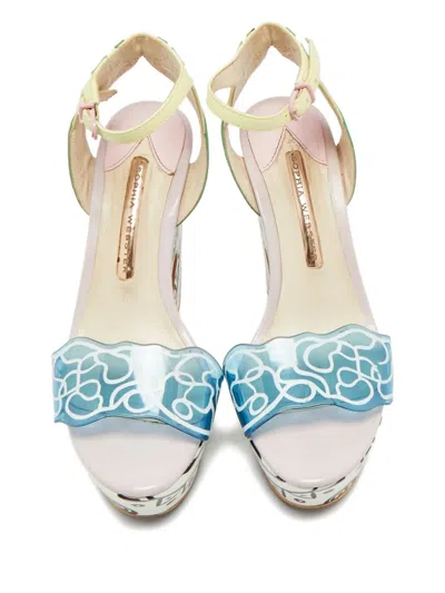 Pre-owned Sophia Webster Jade Malibu Sandals In White