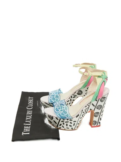Pre-owned Sophia Webster Jade Malibu Sandals In White
