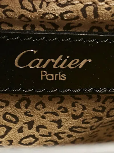 Pre-owned Cartier Leather Backpack In Black