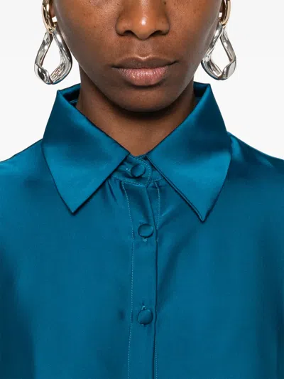 Silkylicious Fiora Maxi Skirt Set In Blue