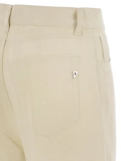 Dondup Flared Trousers In Neutral