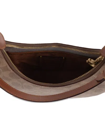 Coach Joanie Pattern Charm Tote Bag In Brown