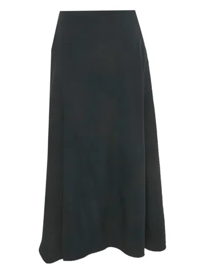 Pre-owned Vanessa Bruno Asymmetric Midi Skirt In Black