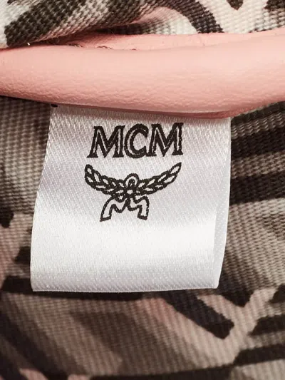 Pre-owned Mcm Visetos Top-handle Shoulder Bag In Pink